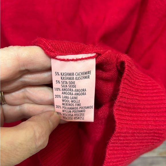 Cashmere Et Soie Womens Knit Pullover Sweater Top Size EUC Large I1 - Picture 4 of 5